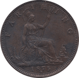 1875 FARTHING ( EF ) H - Farthing - Cambridgeshire Coins