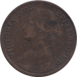 1875 FARTHING ( F ) - Farthing - Cambridgeshire Coins