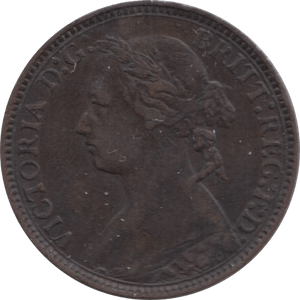 1875 FARTHING ( GVF ) 1 H - Farthing - Cambridgeshire Coins