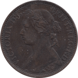 1875 FARTHING ( GVF ) 1 H - Farthing - Cambridgeshire Coins