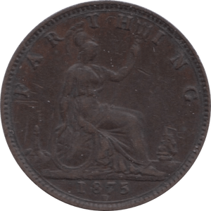1875 FARTHING ( GVF ) 1 H - Farthing - Cambridgeshire Coins