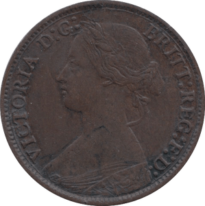 1875 FARTHING ( GVF ) 1 - Farthing - Cambridgeshire Coins