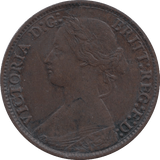 1875 FARTHING ( GVF ) 1 - Farthing - Cambridgeshire Coins