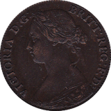 1875 FARTHING ( GVF ) - Farthing - Cambridgeshire Coins