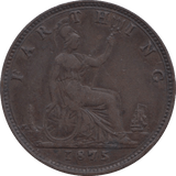 1875 FARTHING ( VF ) 1 - Farthing - Cambridgeshire Coins