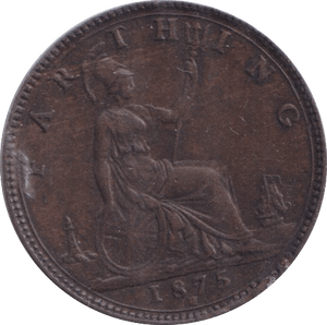 1875 FARTHING ( VF ) - Farthing - Cambridgeshire Coins