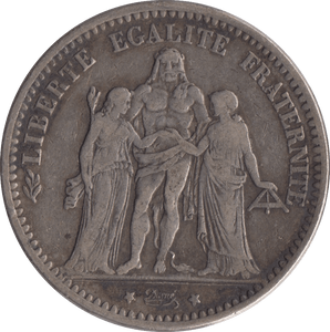 1875 FRANCE 5 FRANCS - SILVER WORLD COINS - Cambridgeshire Coins