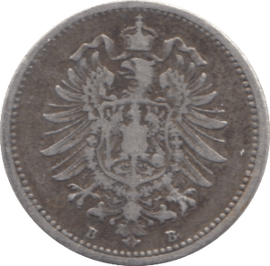 1875 GERMANY SILVER 20 PFENNIG - SILVER WORLD COINS - Cambridgeshire Coins