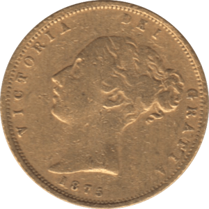1875 GOLD HALF SOVEREIGN ( GF ) - Half Sovereign - Cambridgeshire Coins