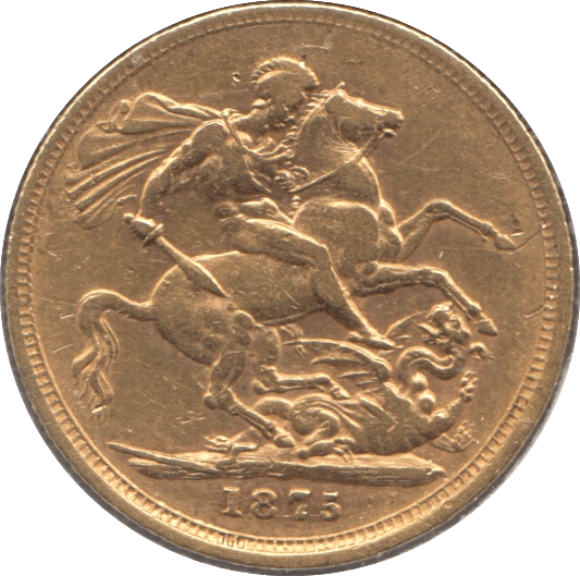 1875 GOLD SOVEREIGN ( GVF ) MELBOURNE MINT REF 1 - Sovereign - Cambridgeshire Coins
