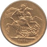 1875 GOLD SOVEREIGN ( GVF ) MELBOURNE MINT REF 1 - Sovereign - Cambridgeshire Coins