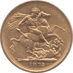 1875 GOLD SOVEREIGN ( GVF ) MELBOURNE MINT REF 2 - Sovereign - Cambridgeshire Coins