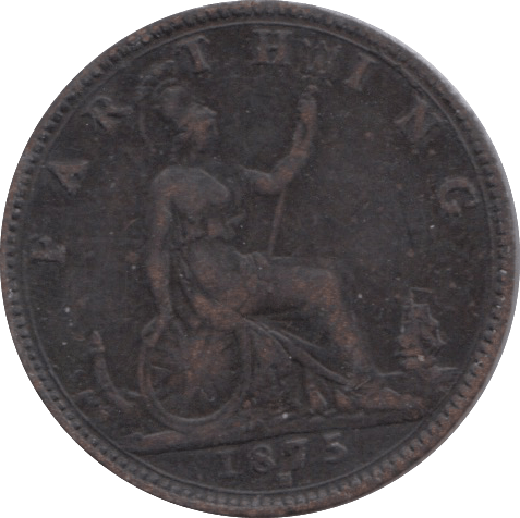 1875 H FARTHING ( GF ) 2 - Farthing - Cambridgeshire Coins