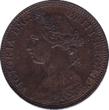 1875 H FARTHING ( UNC ) - Farthing - Cambridgeshire Coins