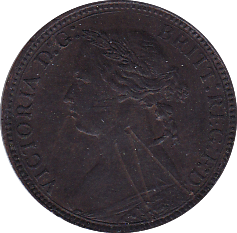 1875 H FARTHING ( UNC ) SMALL SCRATCH - Farthing - Cambridgeshire Coins