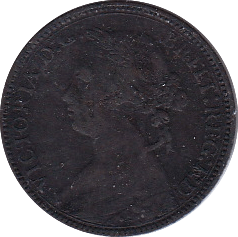 1875 H FARTHING ( VF ) - Farthing - Cambridgeshire Coins