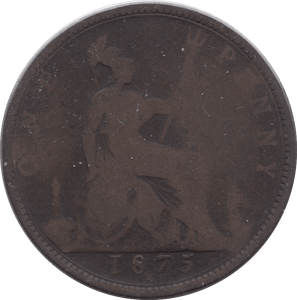 1875 H PENNY ( FAIR ) 2 - Penny - Cambridgeshire Coins