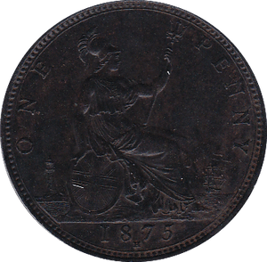 1875 H PENNY ( UNC ) - Penny - Cambridgeshire Coins