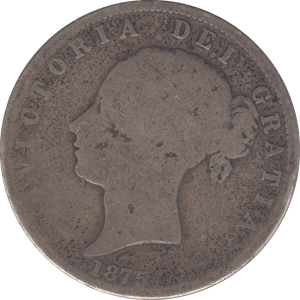 1875 HALF CROWN ( FAIR ) 2 - Halfcrown - Cambridgeshire Coins