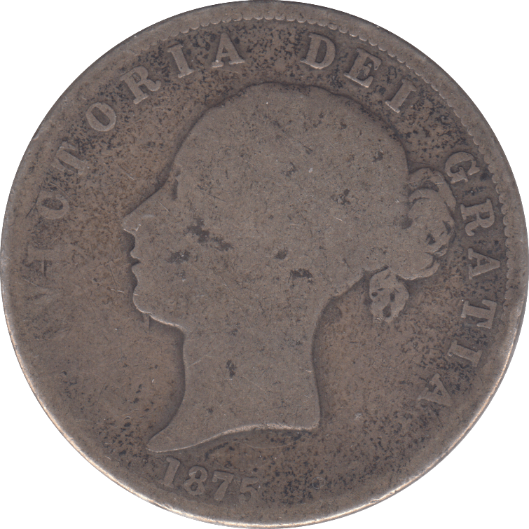 1875 HALF CROWN ( FAIR ) 2 - Halfcrown - Cambridgeshire Coins