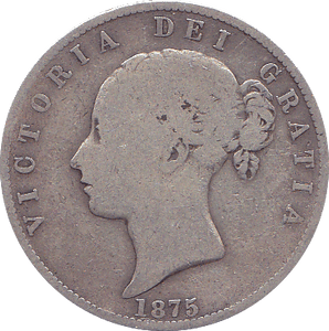 1875 HALFCROWN ( F ) - Halfcrown - Cambridgeshire Coins