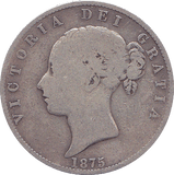 1875 HALFCROWN ( F ) - Halfcrown - Cambridgeshire Coins
