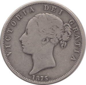 1875 HALFCROWN ( FINE ) 6 - Halfcrown - Cambridgeshire Coins