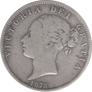 1875 HALFCROWN ( FINE ) 6 - Halfcrown - Cambridgeshire Coins