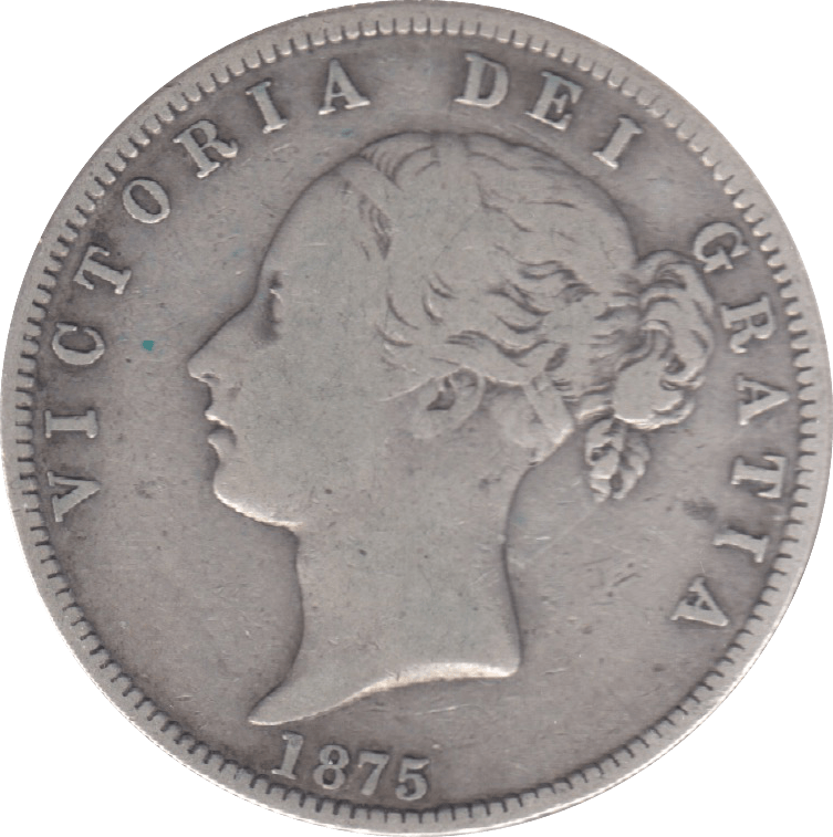 1875 HALFCROWN ( FINE ) 6 - Halfcrown - Cambridgeshire Coins