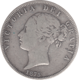 1875 HALFCROWN ( FINE ) 6 - Halfcrown - Cambridgeshire Coins