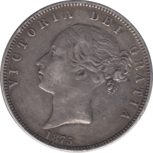 1875 HALFCROWN ( GVF ) - Halfcrown - Cambridgeshire Coins