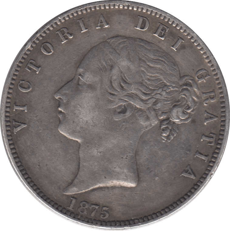 1875 HALFCROWN ( GVF ) - Halfcrown - Cambridgeshire Coins