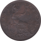 1875 HALFPENNY ( AUNC ) - Halfpenny - Cambridgeshire Coins
