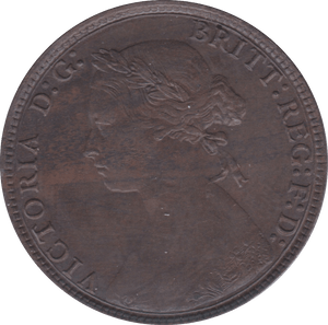 1875 HALFPENNY ( AUNC ) - Halfpenny - Cambridgeshire Coins