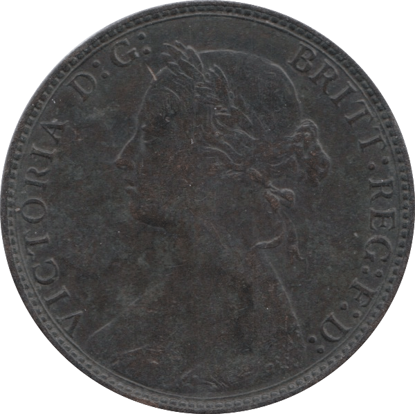 1875 HALFPENNY ( EF ) 8 - Halfpenny - Cambridgeshire Coins