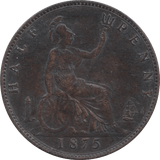 1875 HALFPENNY ( EF ) 8 - Halfpenny - Cambridgeshire Coins