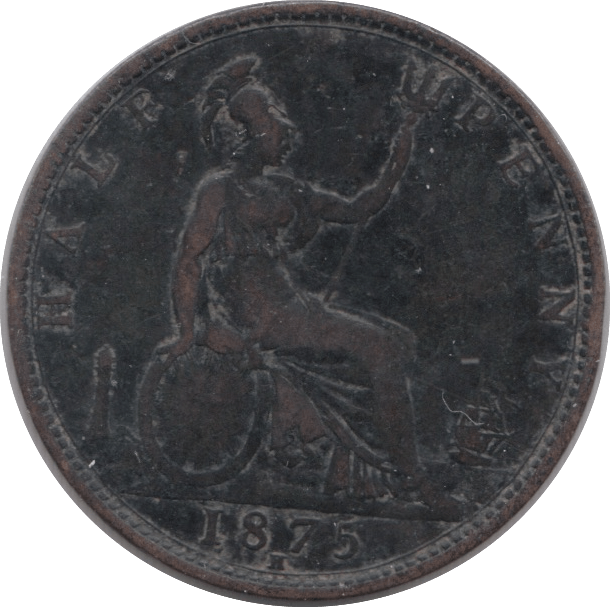 1875 HALFPENNY ( GF ) H - HALFPENNY - Cambridgeshire Coins