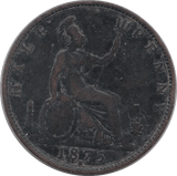 1875 HALFPENNY ( GF ) H - HALFPENNY - Cambridgeshire Coins