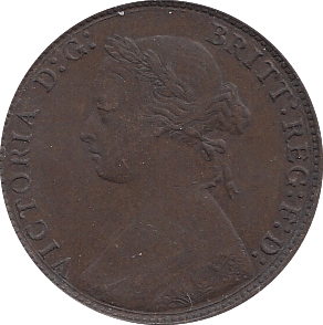 1875 HALFPENNY ( GVF ) - Halfpenny - Cambridgeshire Coins