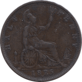 1875 HALFPENNY ( GVF ) - Halfpenny - Cambridgeshire Coins