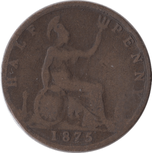 1875 HALFPENNY ( NF ) H - Halfpenny - Cambridgeshire Coins