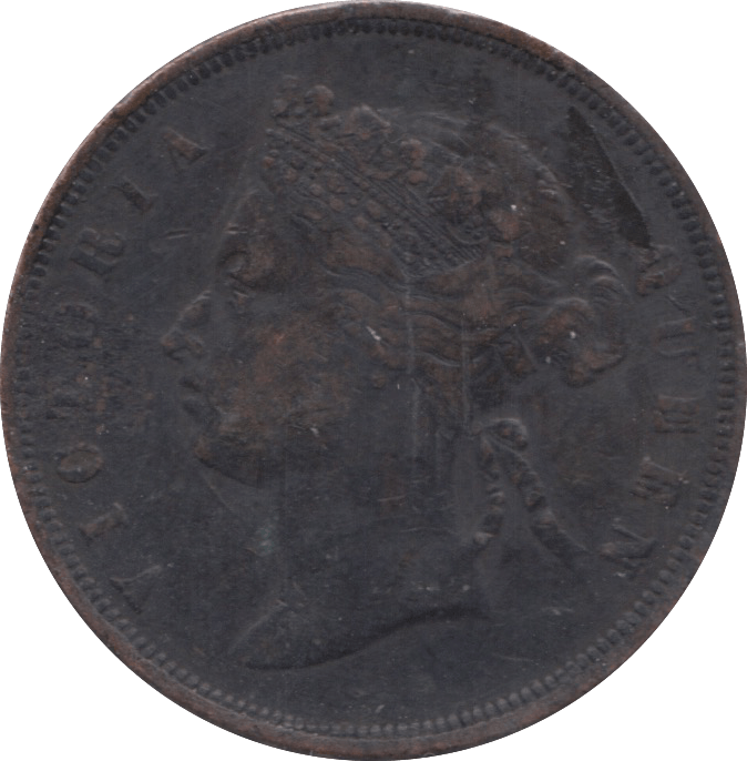 1875 ONE CENT BRITISH COLONY - WORLD COINS - Cambridgeshire Coins