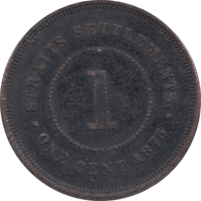 1875 ONE CENT BRITISH COLONY - WORLD COINS - Cambridgeshire Coins