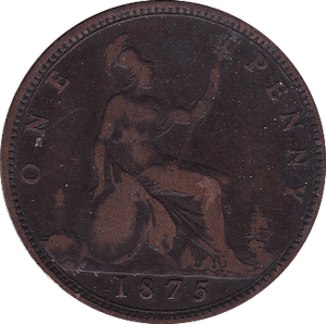 1875 PENNY ( F ) - Penny - Cambridgeshire Coins