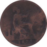 1875 PENNY ( FAIR ) H - Penny - Cambridgeshire Coins