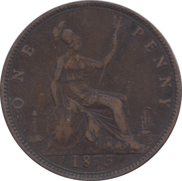 1875 PENNY ( GF ) 1 - Penny - Cambridgeshire Coins