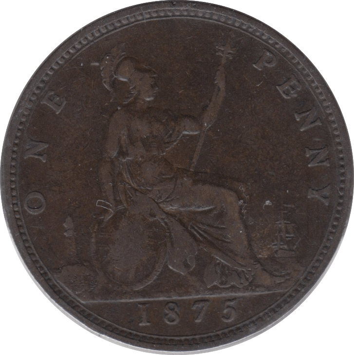 1875 PENNY ( GF ) 6 - Penny - Cambridgeshire Coins