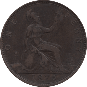 1875 PENNY ( GF ) H 26 - Penny - Cambridgeshire Coins