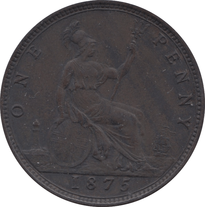 1875 PENNY ( GVF ) 3 - Penny - Cambridgeshire Coins