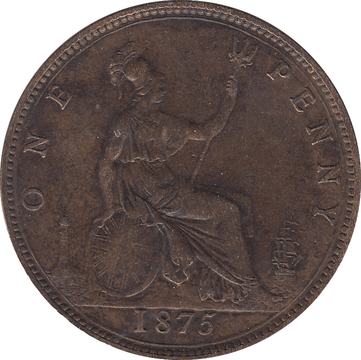 1875 PENNY ( GVF ) B - Penny - Cambridgeshire Coins